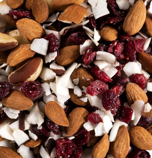 Mix Le Dégaine Bio - amandes, cranberries, noix de coco et noix du Brésil